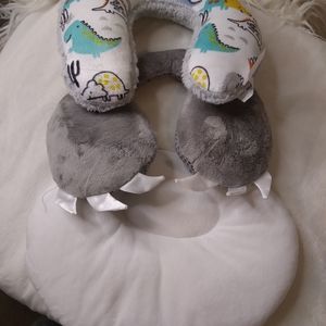 Baby Head Support Pillow Neck Support Cushion Headrest Seat Pad Carseat Pram.